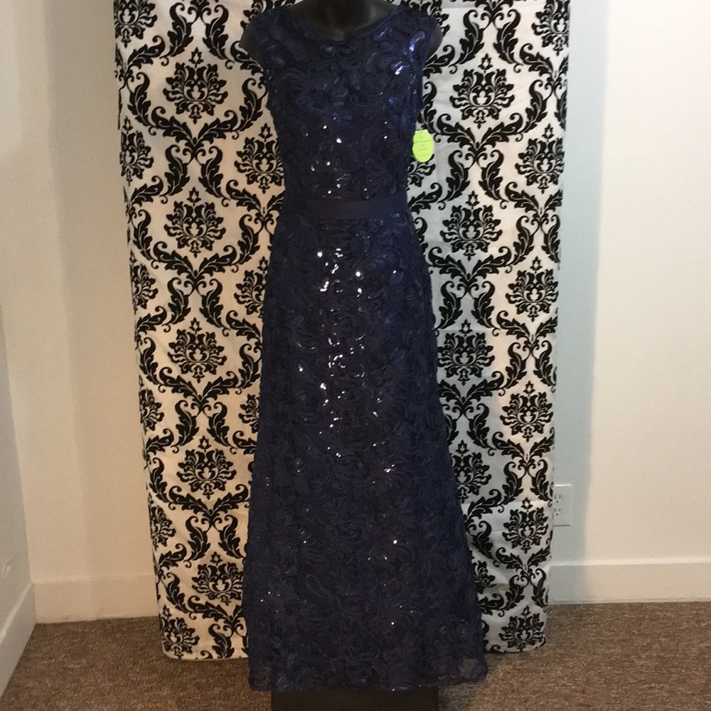 Aspeed navy prom/bridesmaid sequin dress